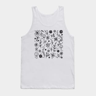 Nature Doodle Pattern 2 Tank Top